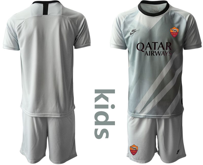 Youth 2020-2021 club Rome gray goalkeeper Soccer Jerseys->juventus jersey->Soccer Club Jersey